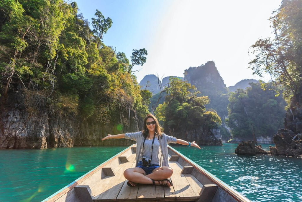 a person in a boat