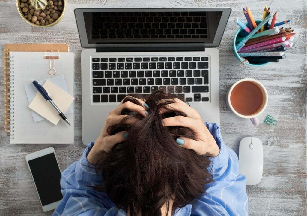 Excess information. Difficult situation, problems. Anxiety, stress, depression, loss of cortrol.
